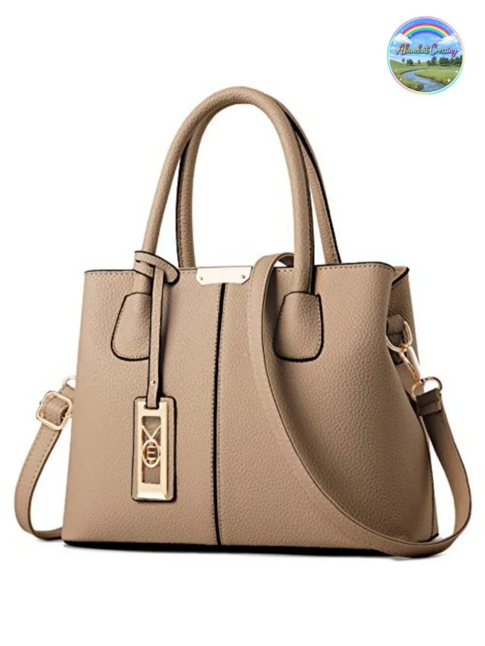 PU Leather Shoulder Tote Bag Top Handle Satchel Crossbody